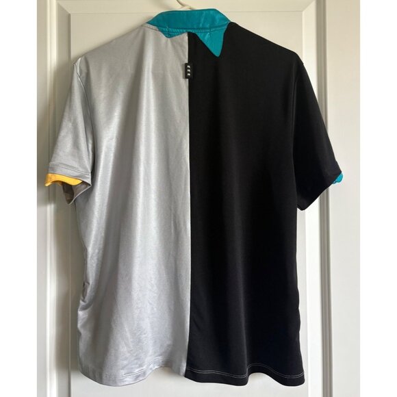 Jamie Sadock Women's Golf Shirt Large Short Sleeve Grey Blue Polo Womens Top - Picture 2 of 10